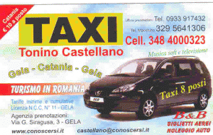 taxi per tutta la sicilia servizi navetta da e per aeroporti TONINO CASTELLANO