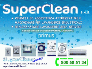 lavanderie self service a gettoni, macchinari per lavanderie, lavatrici industriali LAVANDERIE SELF.SERVICE SUPERCLEAN S.A.S.