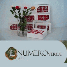 Vendita fiori artificiali , fiori stabilizzati e vasi in vetro IL NUMERO VERDE SAS DI CERINI G. & C.