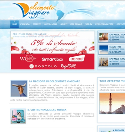 Sito Web "Dolcemente Viaggiare"