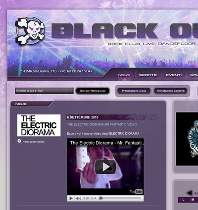 Sito Web "BlackOut Club"