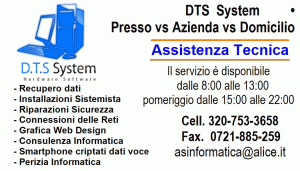 assistenza informatica  hardware software D.T.S SYSTEM