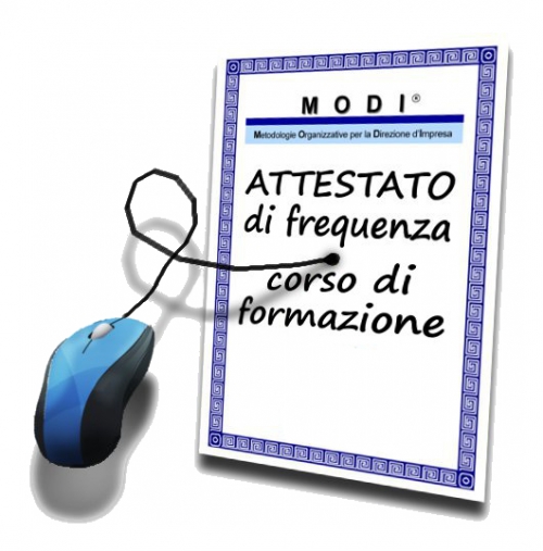 fac-simile attestato FAD