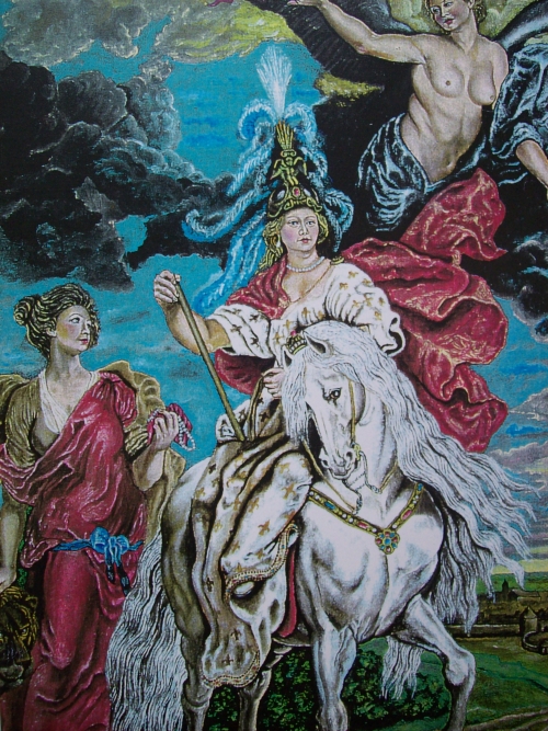 da P. Rubens "il trionfo di Maria de' Medici olio su tela cm 35 x 50