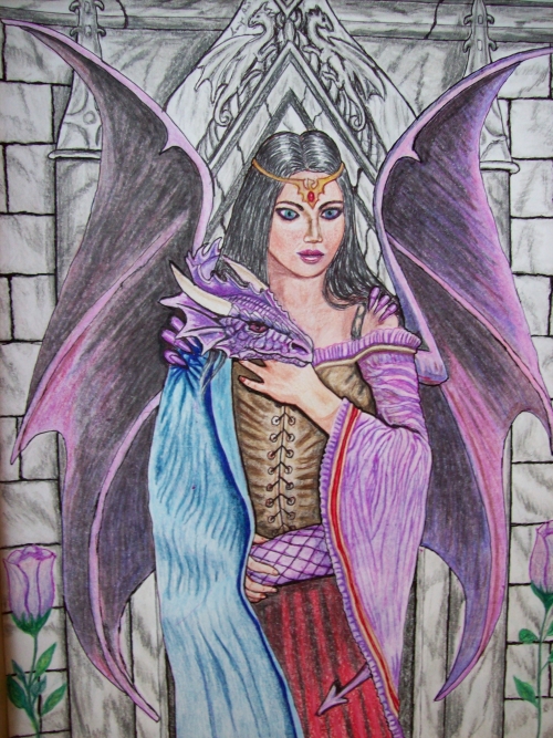"Gothic" matite colorate su carta cm 33 x 24