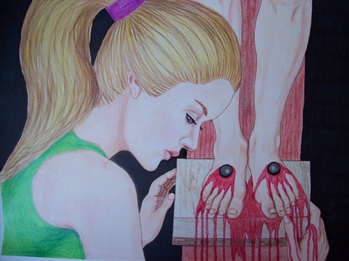 "il Suo sangue versato per noi" cm 33 x 24