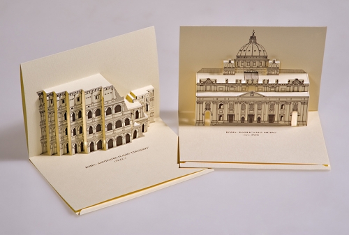 Monumenti di Roma - Cartoline 3D pop-up (Brevetto N° 1263347)