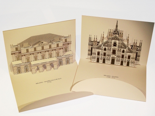 Monumenti di Milano - Cartoline 3D pop-up (Brevetto N° 1263347)