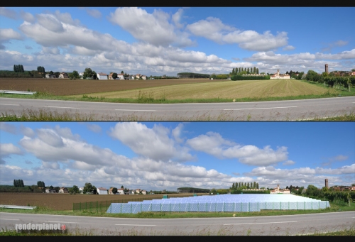 Fotoinserimento per Valutazione Impatto Visivo - Impianto Fotovoltaico
