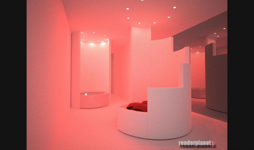 Rendering di Interni - Camera di Motel