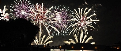 Evento con fuochi d'artificio
