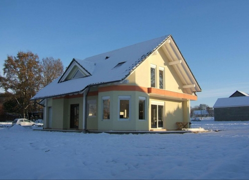 Esempio di casa in legno in montagna