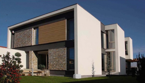 vila di design in legno