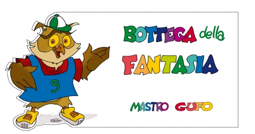 Il logo della Bottega della Fantasia, miniclub degli hotel Giocovacanza
