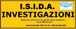 INVESTIGAZIONI IN TUTTA ITALIA ISIDA:AGENZIA INVESTIGATIVA, INVESTIGAZIONI PRIVATE, RISERVATEZZA E DISCREZIONE