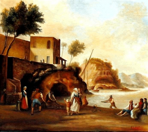 Il tramonto sulla costiera