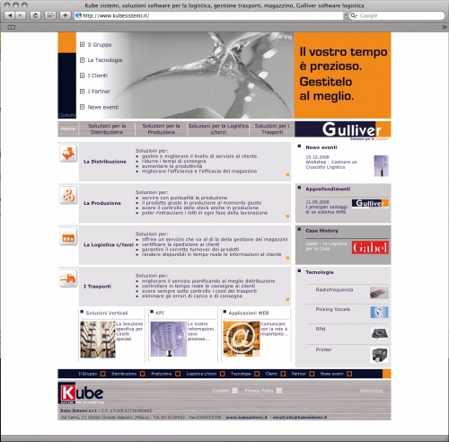 Kube Sistemi - Homepage sito