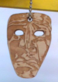 souvenir maschera sarda legno