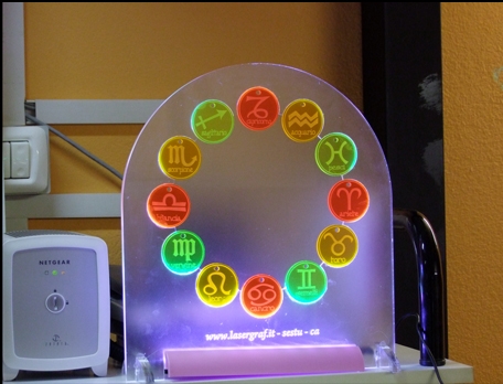 espositore plexiglas a led