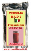 Busta preparato per granita all' arancio