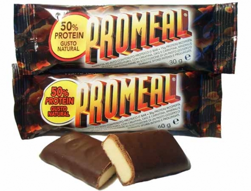 barretta PROMEAL PROTEIN 50% da 60 g o da 30 g con il 50% di proteine