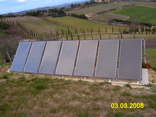 Impianto solare su terreno per Agriturismo