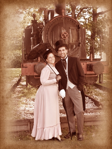 Sposi con treno