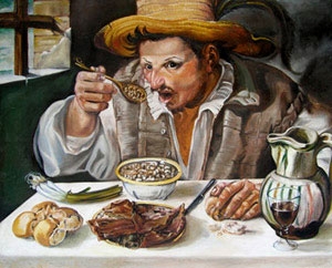 copia: il Mangiafagioli di Brueghel