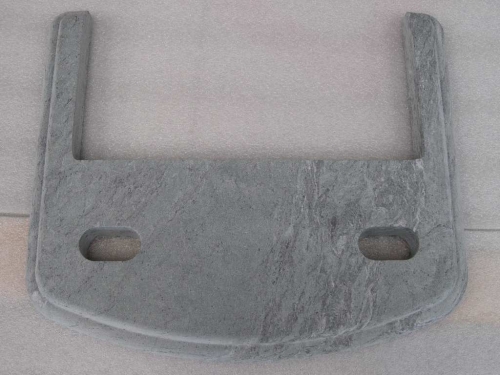 STUFE IN SERPENTINO. Particolare di inserto