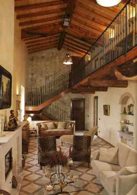 ristrutturazione casale fine 800 particolare soggiorno
