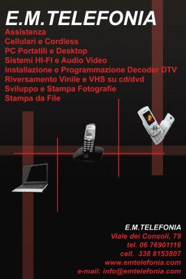 assistenza computer roma E.M. TELEFONIA DI ELIO MILANI
